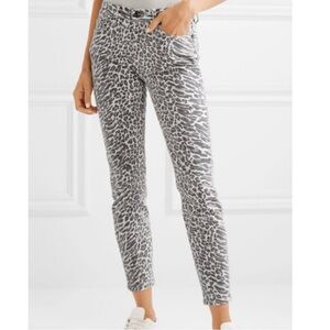 Current Elliott leopard print jeans